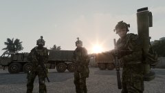 Soldiers at dawn